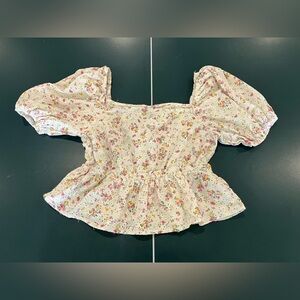 Wild Fable Floral Puff Sleeve Top
